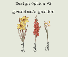 Load image into Gallery viewer, mothers day personalized birth flower garden
