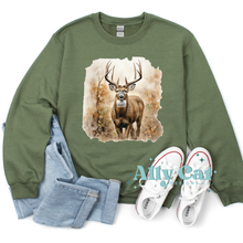 Load image into Gallery viewer, White Tail Buck Painting Crewneck
