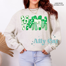 Load image into Gallery viewer, mama st pattys patchwork crew/hoodie
