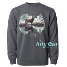 Load image into Gallery viewer, watercolor deer crewneck
