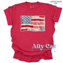 Load image into Gallery viewer, flag patchwork tee
