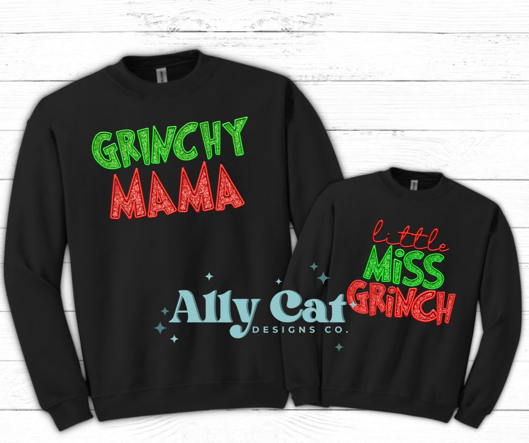 grinchy mama/ little miss