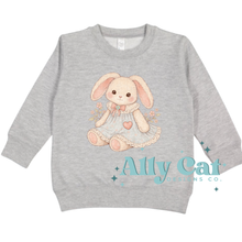 Load image into Gallery viewer, boy/girl vintage bunny Infant/Toddler/YOUTH tee or crew
