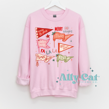 Load image into Gallery viewer, fa la la festive christmas crewneck
