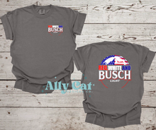 Load image into Gallery viewer, red white and busch light tee
