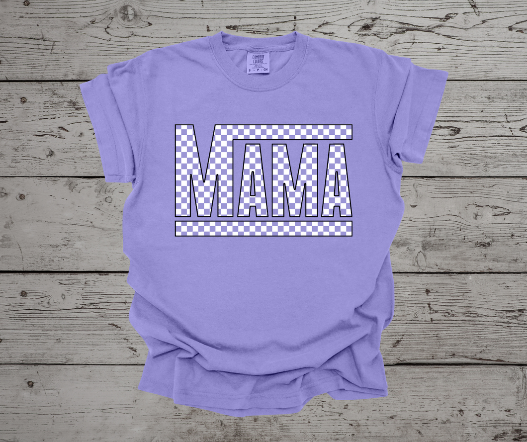 mama checkered violet