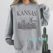 Load image into Gallery viewer, Kansas State Vintage Tee/Long Sleeve/Crew

