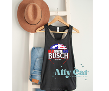 Load image into Gallery viewer, red white and busch light tank
