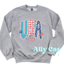 Load image into Gallery viewer, usa lace &amp; cherries 4th of july
