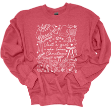 Load image into Gallery viewer, just a girl who loves christmas crewneck
