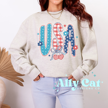 Load image into Gallery viewer, usa lace &amp; cherries 4th of july
