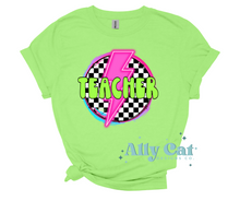 Load image into Gallery viewer, NEON TEACHER TEE
