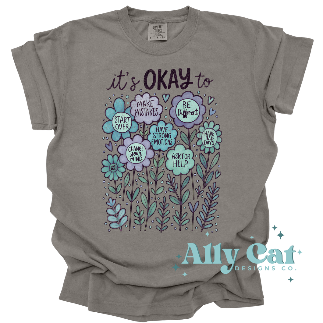 it's okay to.. mental health tee