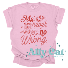 Load image into Gallery viewer, ms never do no wrong tee
