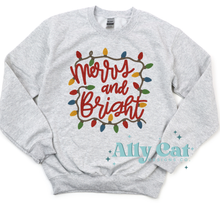 Load image into Gallery viewer, merry &amp; bright faux embroidered
