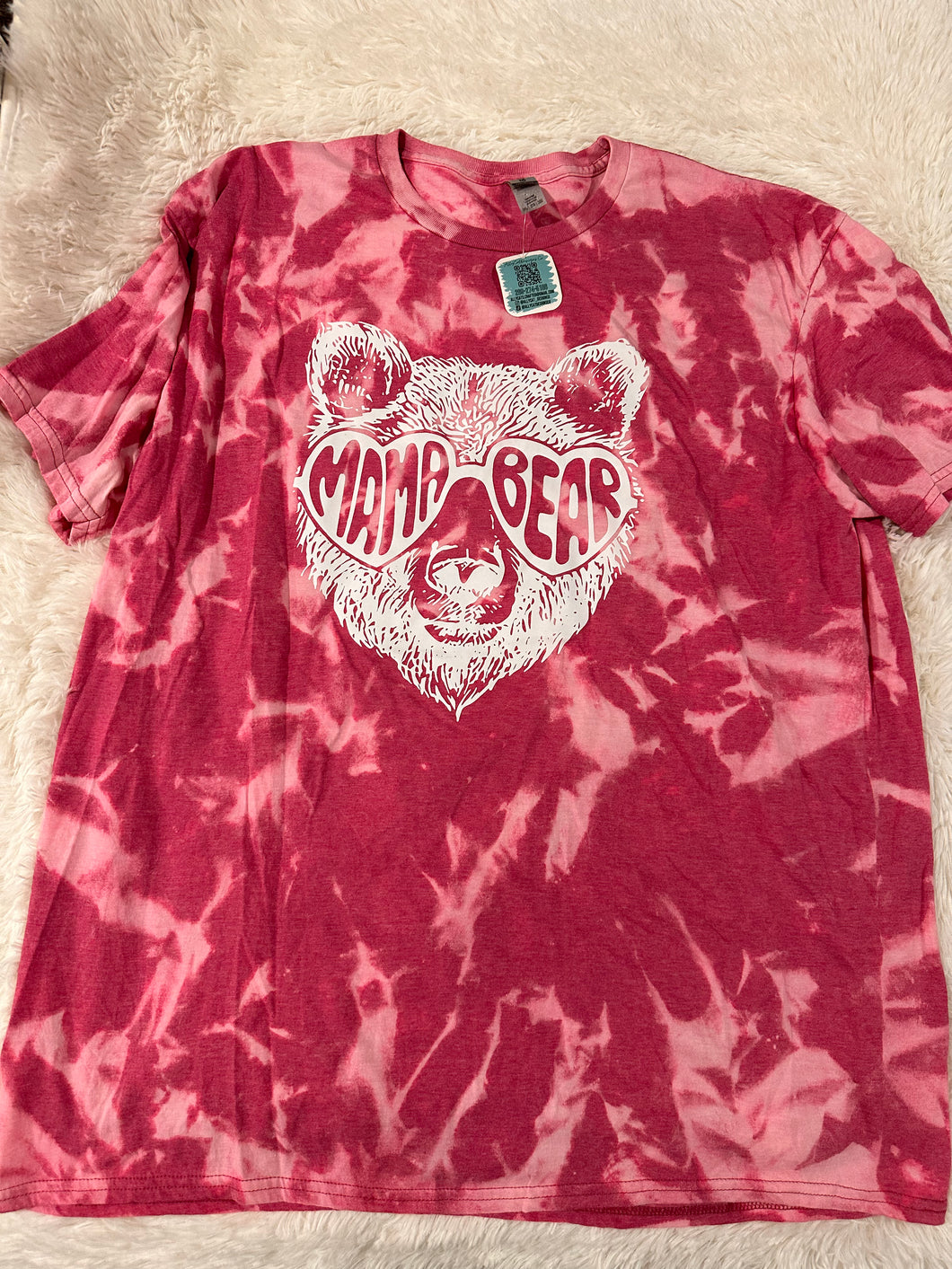 Mama Bear Bleached T-Shirt - 2XL