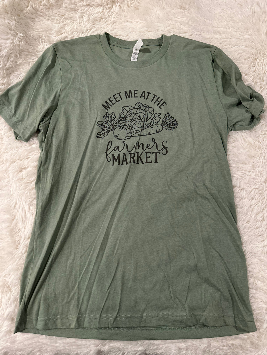 meet me at the farmers market T-shirt - SMALL