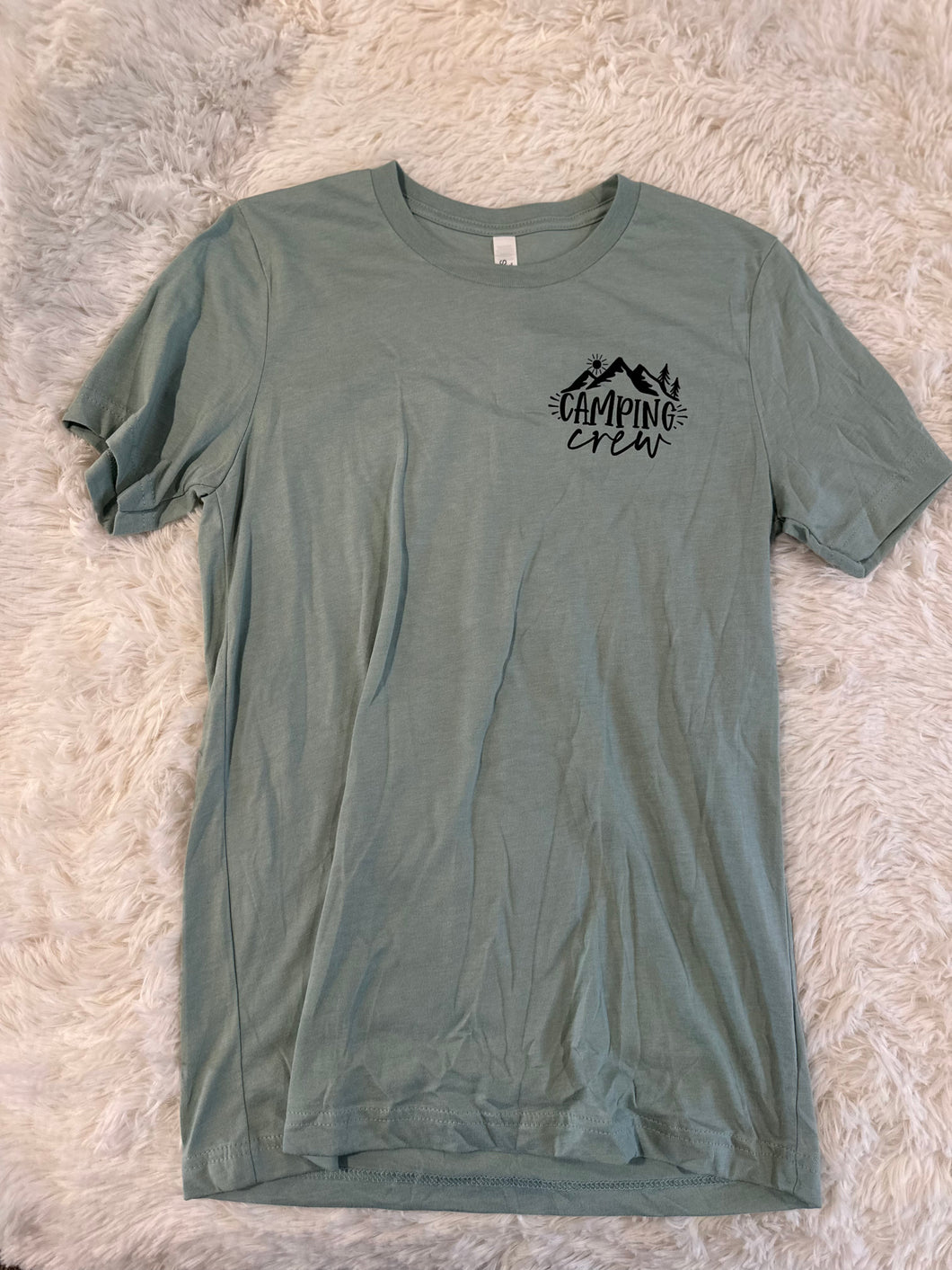 camping crew T-Shirt dusty blue - SMALL