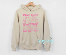 Load image into Gallery viewer, take care of yourself hoodie
